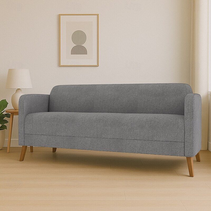 Sofa Cover Suitable For LINANÄS Sofa Solid Color Quilted Polyester Slipcovers3