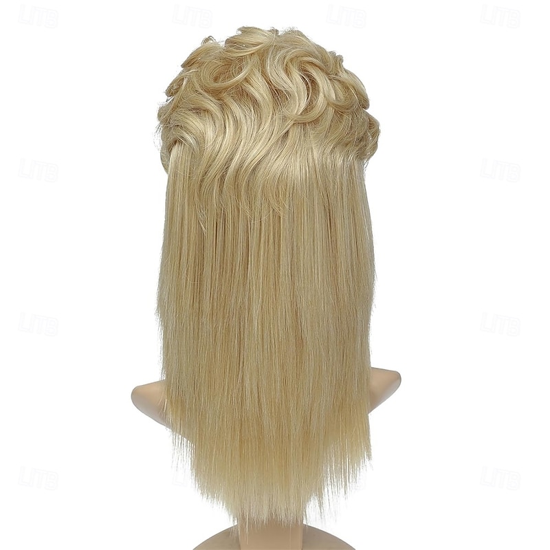Mullet Wigs for Women Curly Synthetic Heat Resistant Shoulder Length Hair 80s Rocker Cosplay Wigs Halloween Wigs3