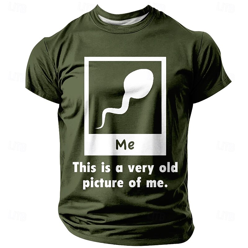 Men's Adult Humor T Shirt Short Sleeve T shirt 3D Print Crew Neck Shirt Fashion Daily Street Casual Daily Black Red Blue Summer Spring All Seasons Clothing Apparel S M L XL XXL XXXL3