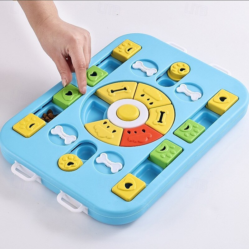 Dog Feeders / Food Storage / Feeding Bowl Plastic Training Adjustable Flexible Bowls & Feeders Color Block Pink Blue Bowls & Feeding Training Home Causal4