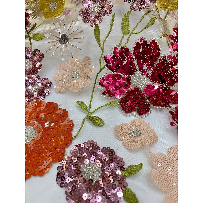 Embroidered Column Evening Gown Elegant Formal Wedding Guest Floor Length Long Sleeve Shirt Collar Satin with Glitter2