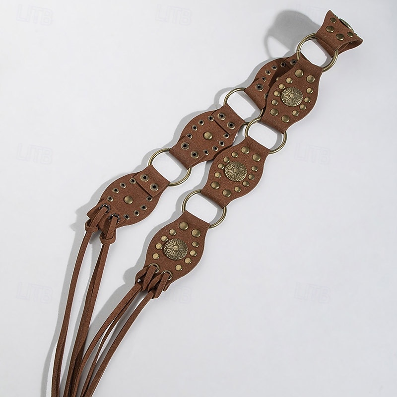 Women's Belt PU Black Camel Brown Beige Waist Belt Street Daily Pure Color3