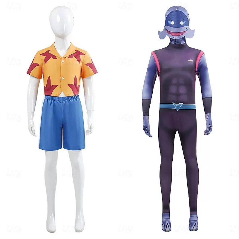 Lilo Captain Gantu Cosplay Costume Cosplay Movie Cosplay for Men's Women's Boys' Kid's Adults' Halloween Carnival Party