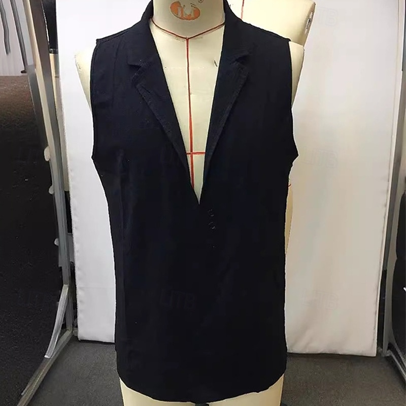 Men's Tank Top Vest Top Undershirt Sleeveless Shirt Sleeveless V Neck Summer Plain Fashion Designer Basic Classic Vacation Street Going out Black Top Tee for Men2