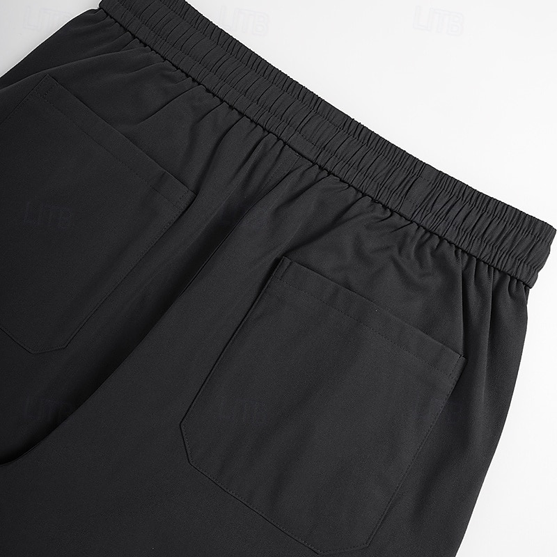 Men's Cargo Shorts Outdoor Shorts Bermuda shorts Workout Shorts Casual Shorts Drawstring Multi Pocket Straight Leg Plain Breathable Knee Length Outdoor Casual Camping & Hiking Fashion Streetwear3