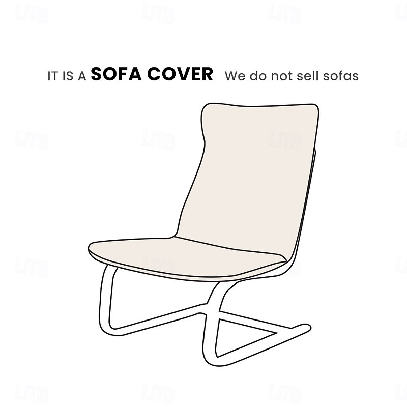 Waterproof Armless Chair Sofa Cover Solid Color Quilted Slipcovers2