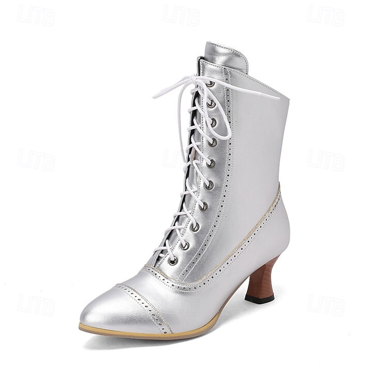 Rococo Victorian Renaissance Shoes Boots Fancy Dress Women's Royal Masquerade Dailywear Adults' Shoes Winter2