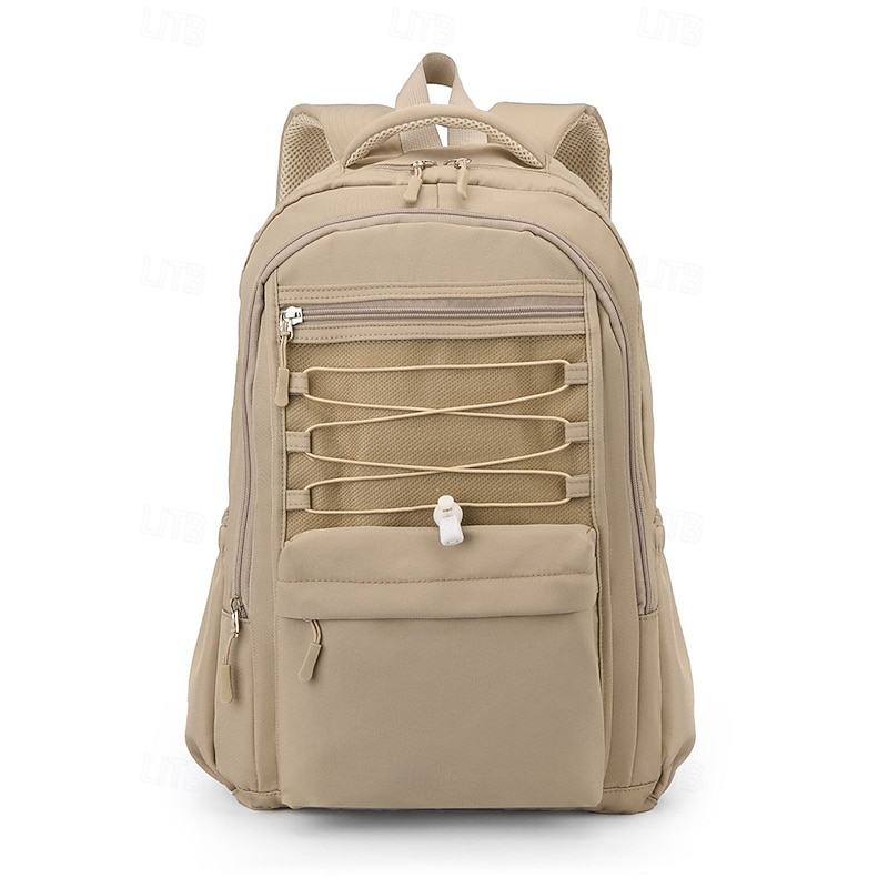 Women's large capacity waterproof nylon backpack, Multi-compartment school bag, Suitable for teenage girls, College students and daily commuting