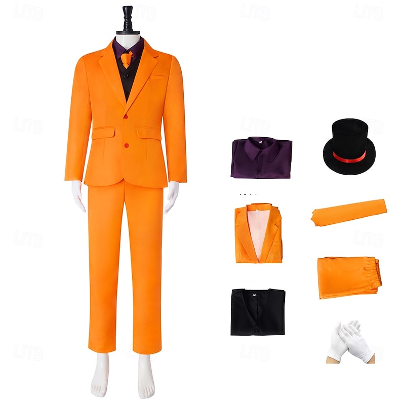 The Jester Joker Clown Cosplay Costume Outfits Cosplay Movie Cosplay for Men's Adults' Carnival Masquerade Party2
