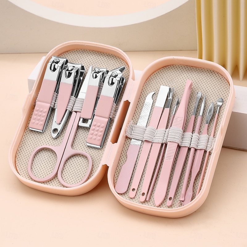 14-in-1 Stainless Steel Nail Clipper Set, Professional Nail Grooming Kit for Manicure & Pedicure, Portable Beauty Tools for Home Use