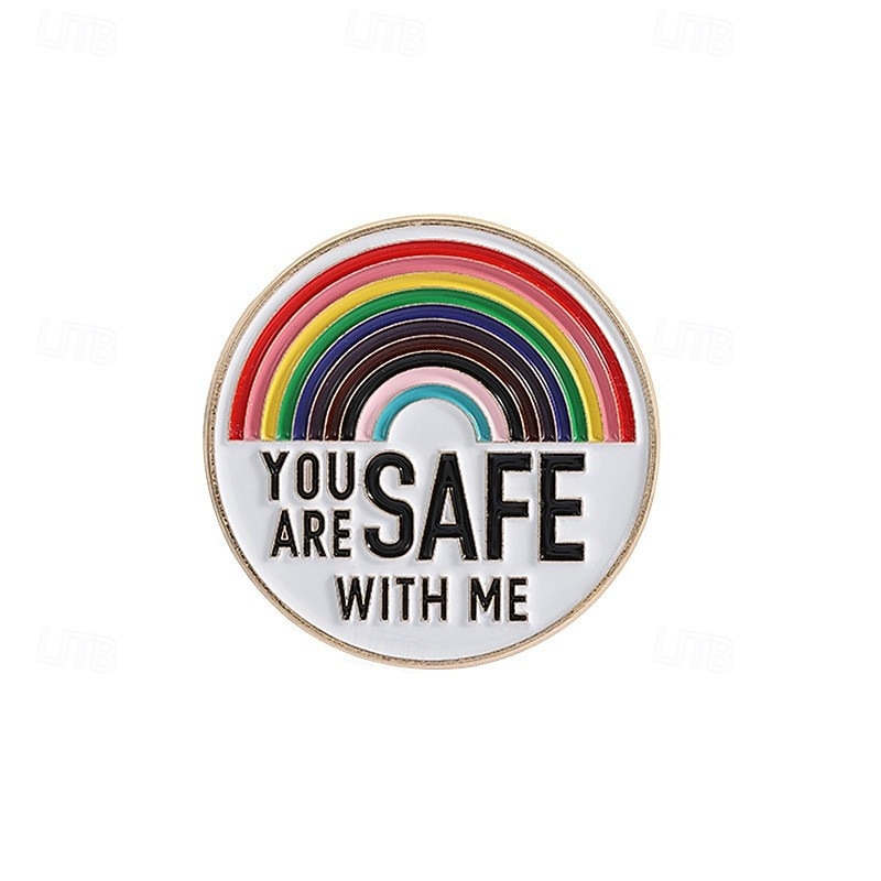 Pride Month LGBTQ Rainbow Pin for Love Unity and Pride Approx 3x3cm3