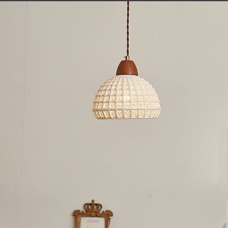 LED Pendant Light Marble Metal Finish Adjustable Mini Ceramic Pendant Lights for Kitchen Over Sink,Dining Room Warm White 110-220V Bulb Included3