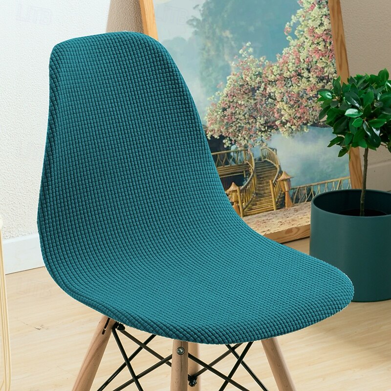 Dining chair Cover Century Modern Shell Chair Cover For Home Polar Fleece Fabric Chair Cover Stretch Slipcovers Seat Chair Covers2