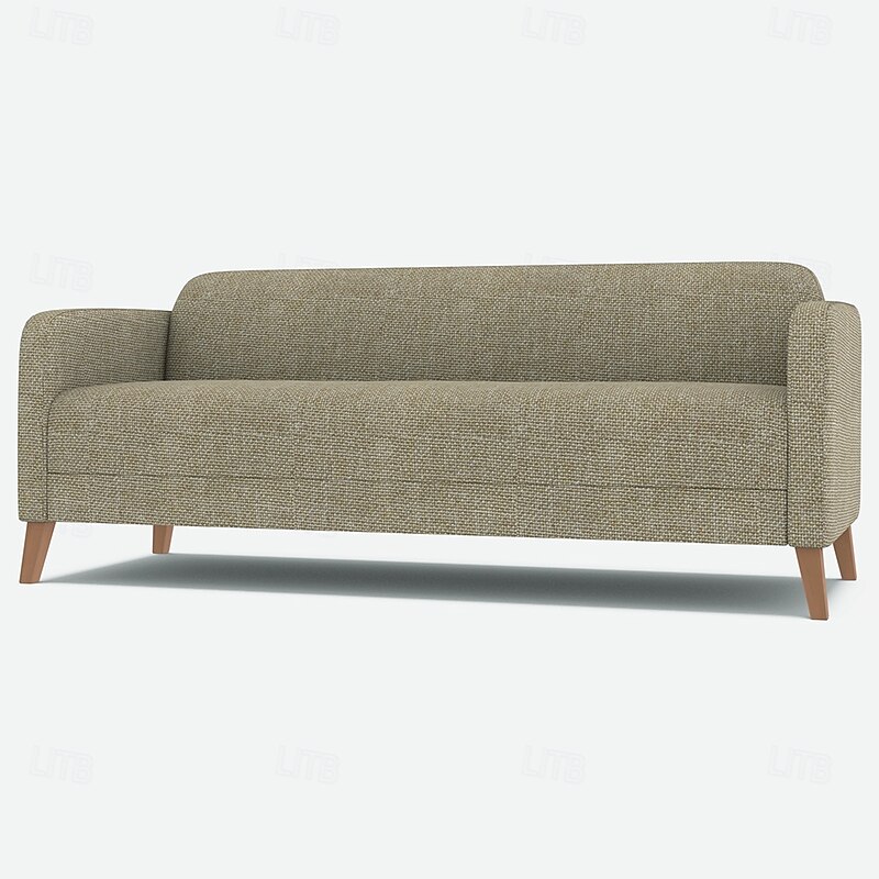 Sofa Cover Suitable For LINANÄS Sofa Solid Color Quilted Polyester Slipcovers 24