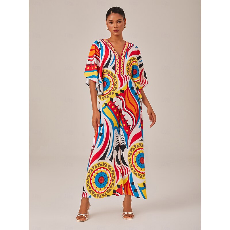 Bright Geometric Print Jumpsuit4