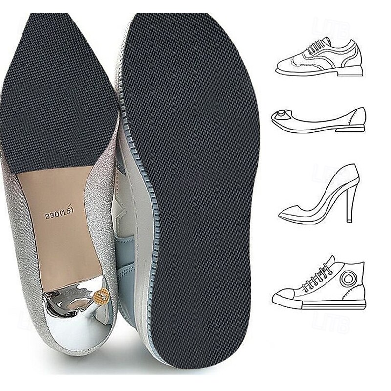 Anti-Slip Shoe Sole Protector Pads for High-Heels,Silicone Anti Slip Shoe Grips on Bottom of Shoes, Self-Adhesive Sole Guard for Shoes