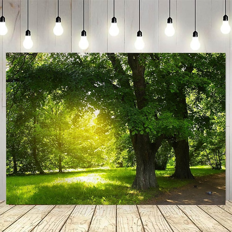 Natural Forest Tree Scenery  Hanging Tapestry Wall Art Large Tapestry Mural Decor Photograph Backdrop Blanket Curtain Home Bedroom Living Room Decoration4