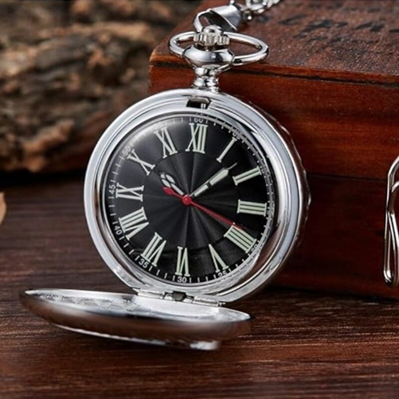 Pocket Watches to My Dad Love You Forever Gift Quartz Watch Fob Clip Chains Birthday Christmas Gift3