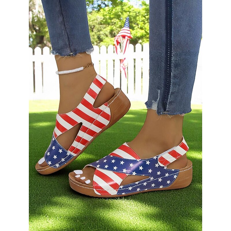 Comfortable Red Crisscross Strap Sandals for Women - Perfect for Casual Occasions