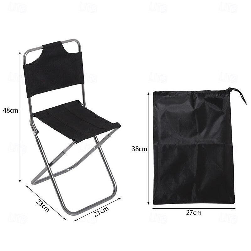 Folding Stool Collapsible Stool Camping Stool with Carry Bag Fishing Stool Beach Chair Fishing Chairs Portable Breathable Foldable Lightweight Aluminum Alloy4