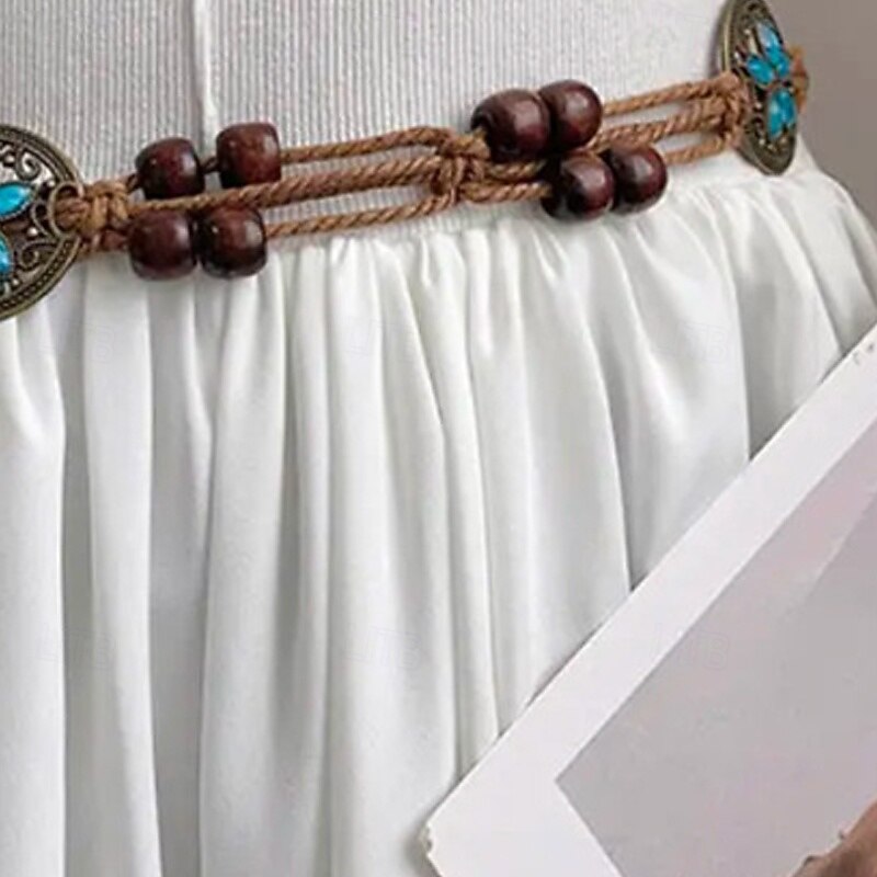 Women's Belt Alloy Brown Waist Belt Street Daily Pure Color3