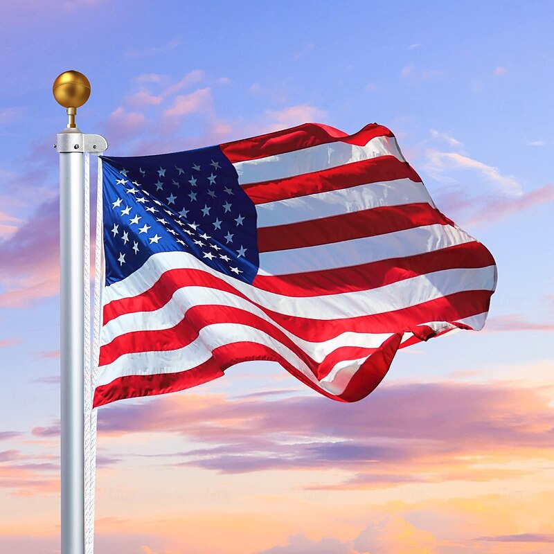 Flag Pole Ball Topper Ornament-Flagpole Top Replacement, Gold Aluminum Anodized Finish - 1/2"13UNC Threading Fit Most USA Flag Pole,Truck Lamp, Solar Light2