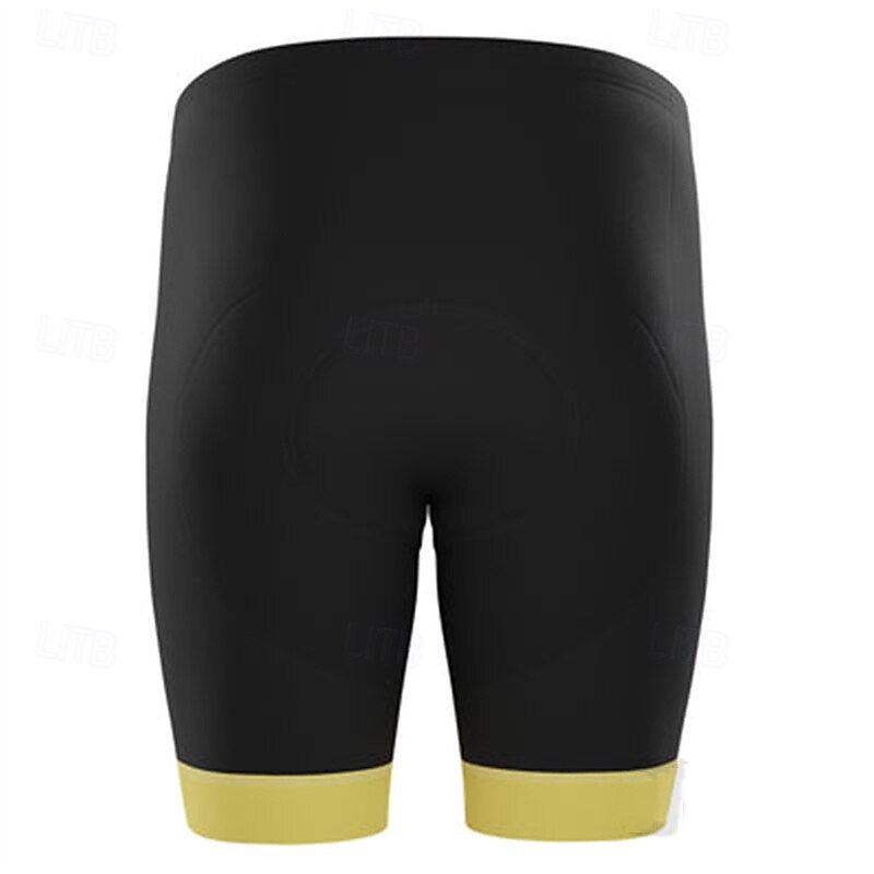 Men's Letter & Number Cycling Road Shorts Bike Shorts Cycling Padded Shorts Bike Shorts Bottoms Form Fit Mountain Bike MTB Road Bike Cycling Sports 3D Pad Quick Dry Sweat wicking Breathable Black3