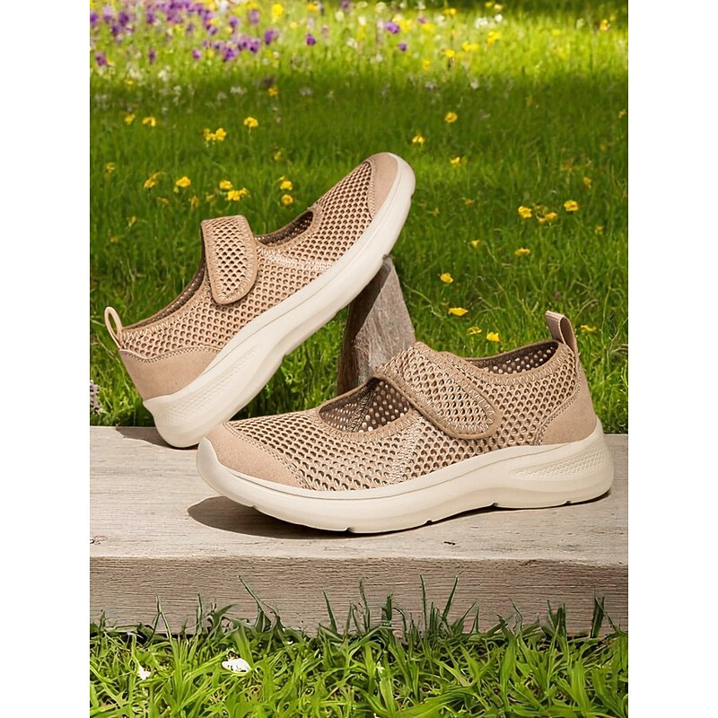 Women's Breathable Mesh Walking Shoes – Lightweight Velcro Sport Sneakers for Outdoor Exercise, Travel and Daily Comfort4