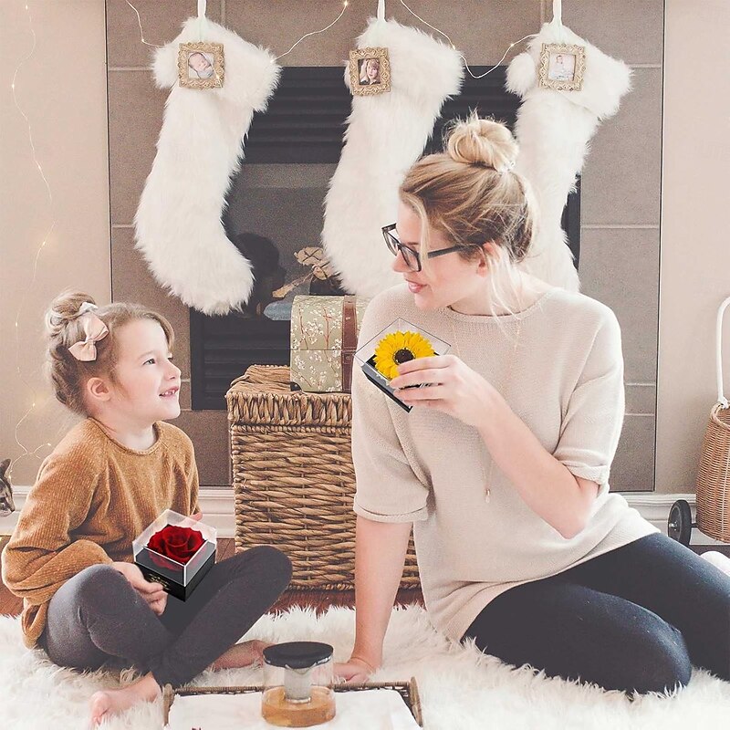 Sunflower Necklace Gift for Her with Drawer Jewelry Box, Best Wishes Keepsake Box, Birthday Present for Women, Girls, Mom, Friends4