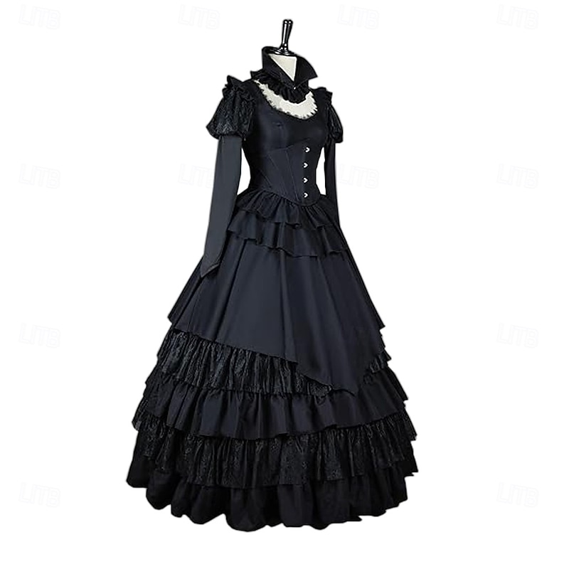 Rococo Victorian 18th Century Dress Party Costume Masquerade Ruffle Sleeve Maria Antonietta Fancy Dress Women's Royal Carnival Performance Party & Evening Adults' Dress3