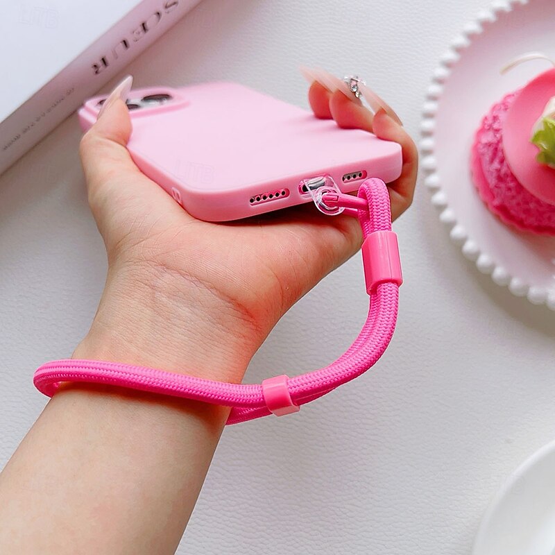 Wrist Phone Strap with Detachable Clip – Cute Short Lanyard for Phone Case