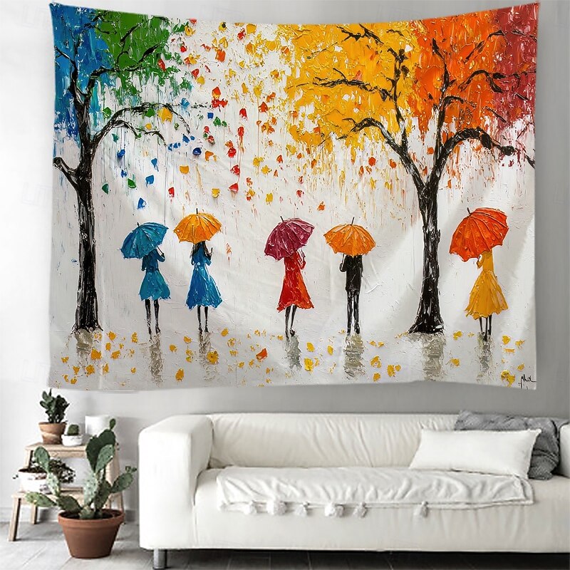 June Pride Month Rainbow Painting Hanging Tapestry Wall Art Large Tapestry Mural Decor Photograph Backdrop Blanket Curtain Home Bedroom Living Room Decoration3