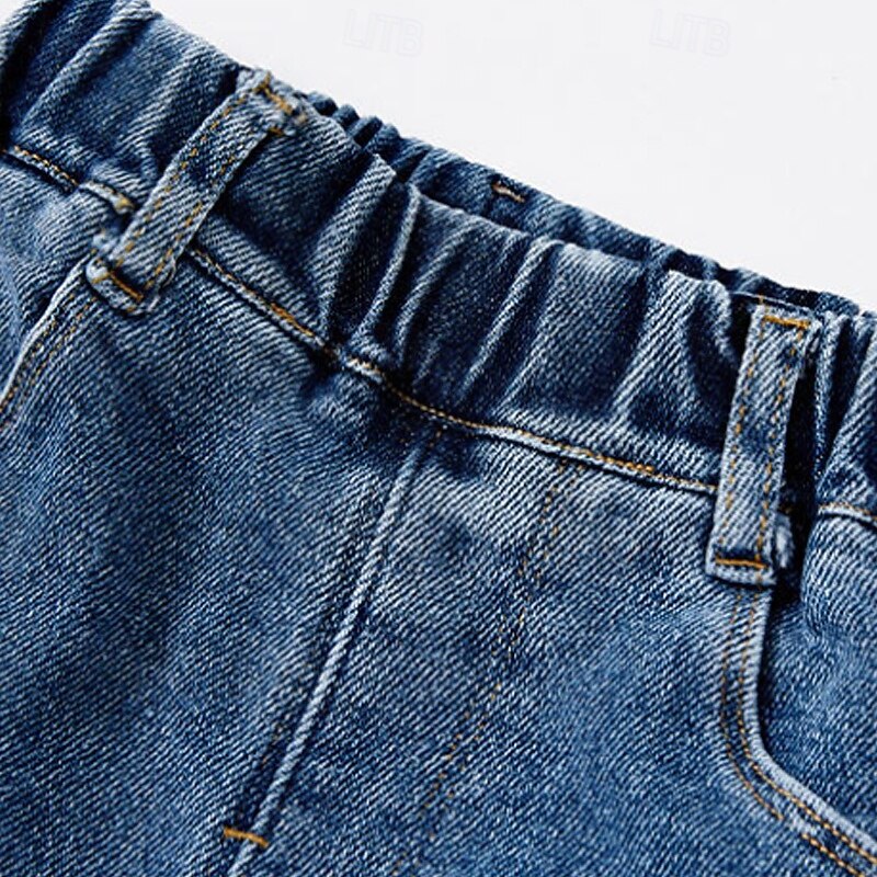 Kids Girls' Trousers Floral Streetwear Pocket School 4 years+ Summer Blue2