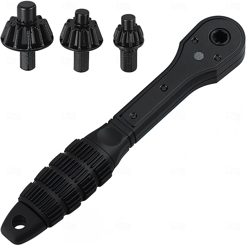 2 in 1 Ratchet Drill Chuck Key Wrench, Universal Chuck Key Replacement Tool for Drill, Compatible with Most Electric Drills and Power Tools