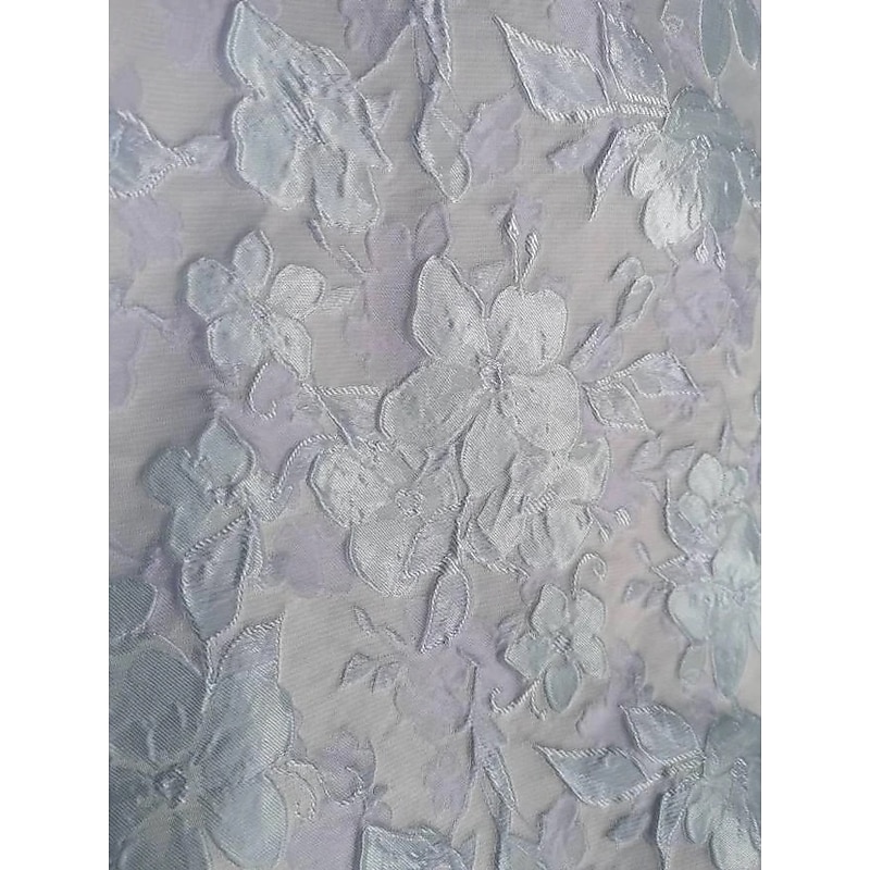 A-Line Cocktail Dresses Elegant Dress Formal Wedding Guest Asymmetrical Short Sleeve V Neck Nylon with Floral Print Pocket Wedding Guest Dress3