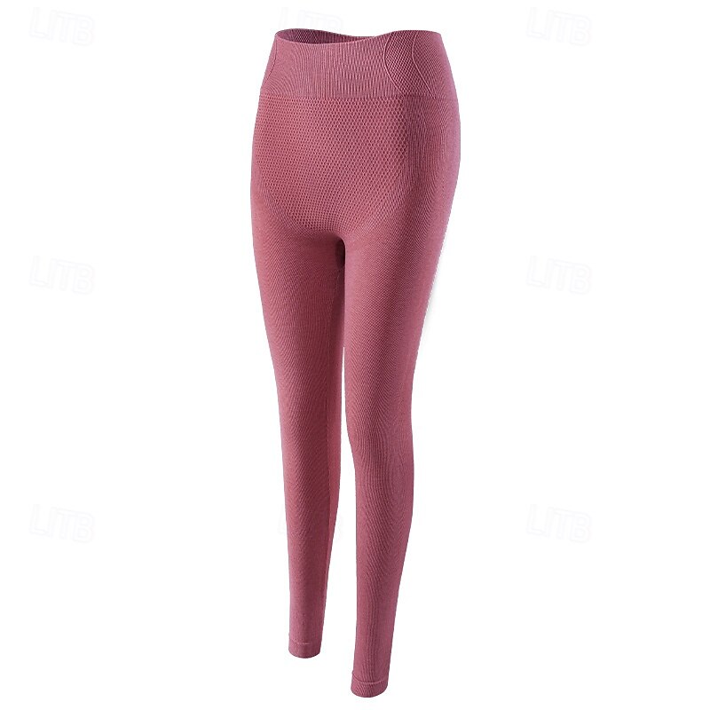 Women's Petite Slim Tights Cozy Leggings Comfort Tights Full Length High Waist High Rise Plain Solid Colored Cycling Outdoor Comfortable Stretchy Light Pink Buff Light Gray Dark-Gray Spring, Fall2