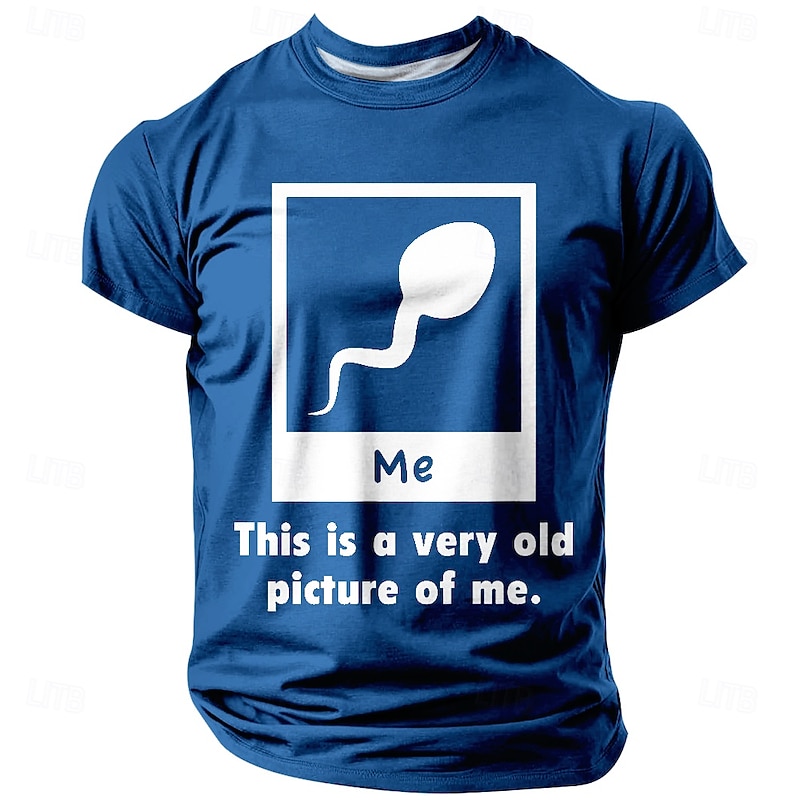 Men's Adult Humor T Shirt Short Sleeve T shirt 3D Print Crew Neck Shirt Fashion Daily Street Casual Daily Black Red Blue Summer Spring All Seasons Clothing Apparel S M L XL XXL XXXL