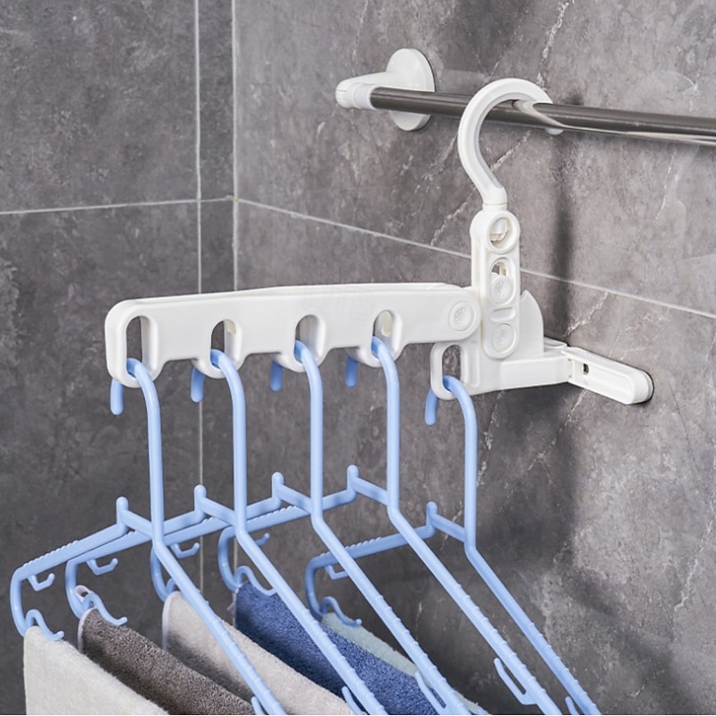 Foldable Hanger, Home Use Hanger, Travel Portable Storage, Five-Hole Foldable