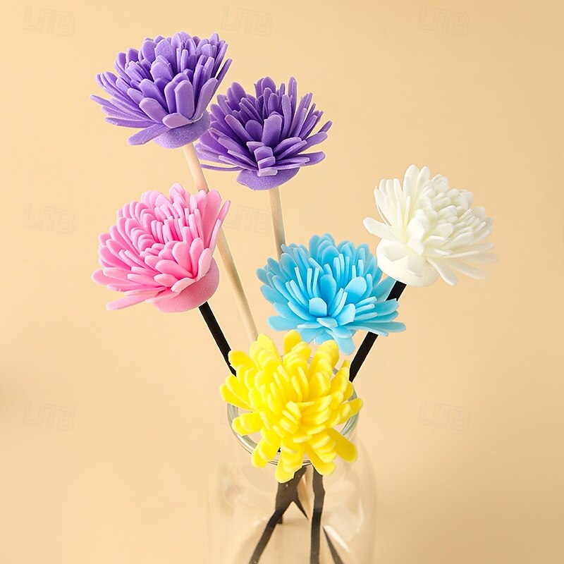 Artificial Flower Air Freshener Diffuser, Non-Fire Scent Expansion Decoration, PE Fragrance Diffuser for Home, Living Room, Bathroom, Wedding, Party Decor (Essential Oil Not Included)