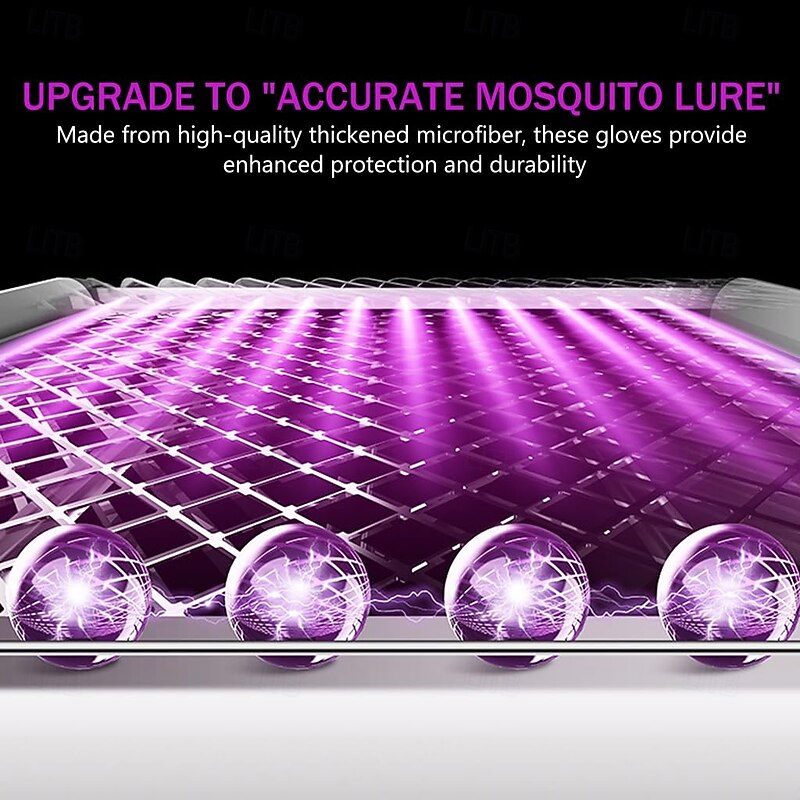 USB Electric Mosquito Killer Lamp Indoor & Outdoor Efficient 365nm Light Trap with Body Temperature Simulation & Co2 Emission - Kid & Pet Safe - Suitable for Home, Office & Garden3