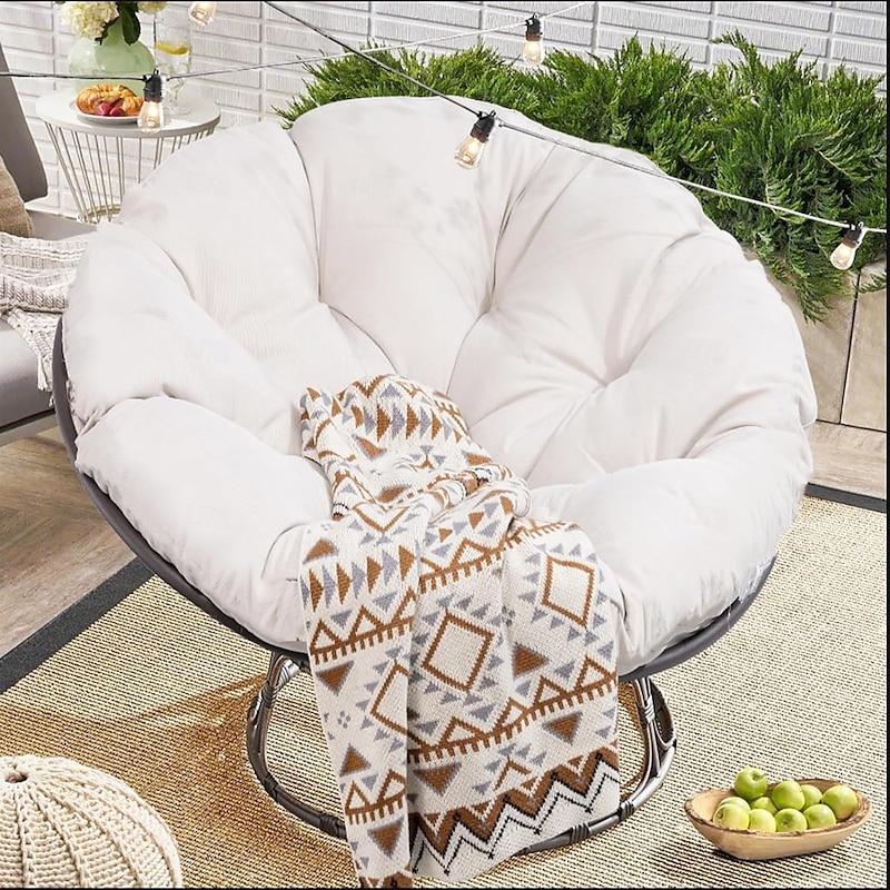 Round Cushion for Balcony Patio Garden Outdoor or Indoor Chair Cushion Hanging Egg Replacement Chair Cushion2