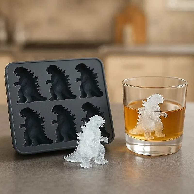 Silicone Monster Ice Cube Mold Tray, 3D Creature Shape Ice Cream Chocolate Cookie Mold for Party Drinks, Reusable Halloween Gifts for Kids Adults 2025