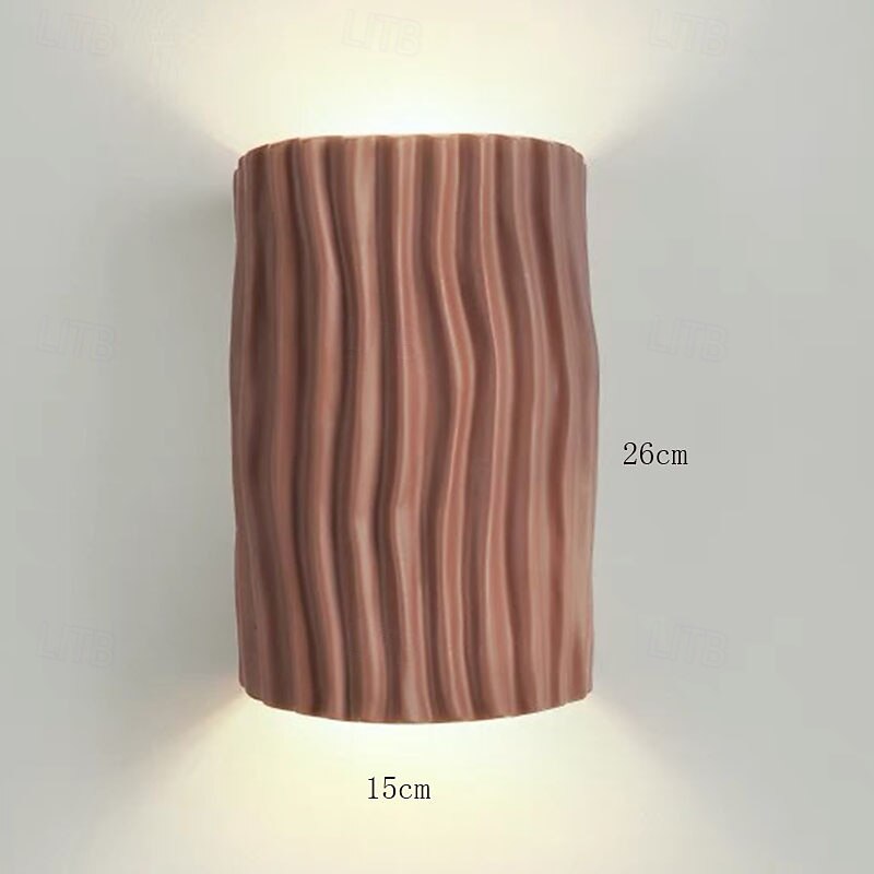 Wall Sconce Small Wall Lamp,Resin Wall Mount Light, Vintage Headboard Lamp, Indoor Lighting Fixture for Bedroom Living Room Dining Room Hallway 110-240V4