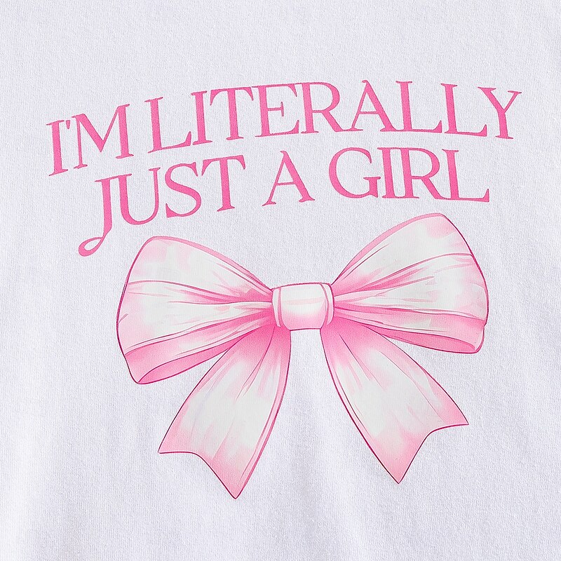 Girls' 3D Letter T-shirt & Pants Short Sleeve Summer Daily Casual Toddler 1-5 Years Crew Neck Outdoor Vacation Loose Fit3