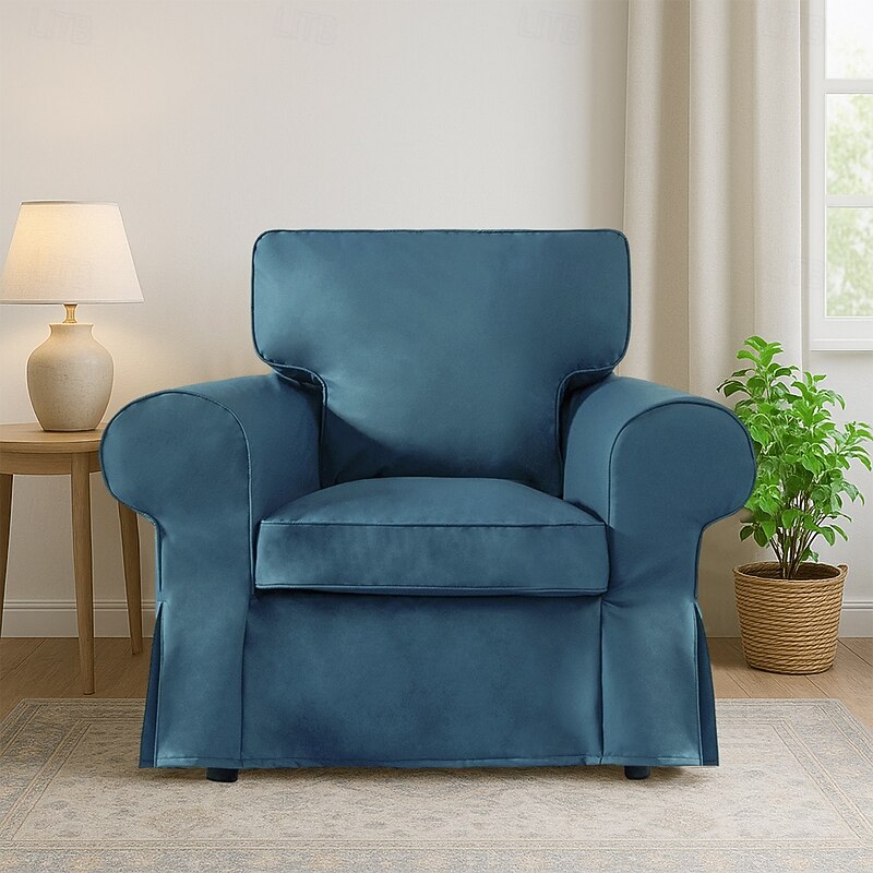 Waterproof Sofa Cover Suit For EKTORP Sofa Pet Friendly Solid Color Quilted Slipcovers3