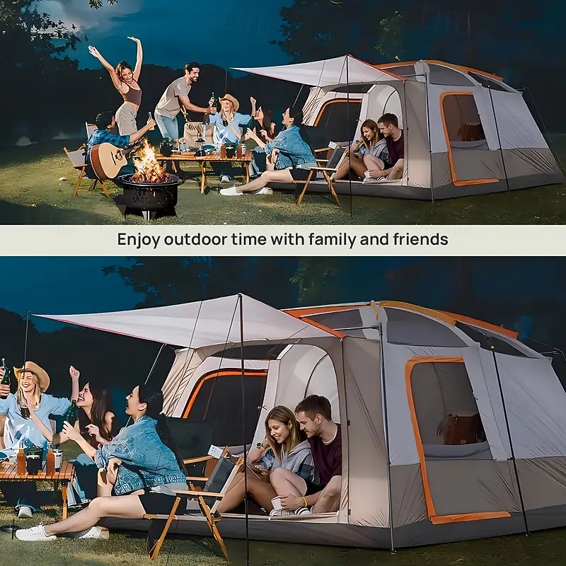 5-8 Person Camping Tent Waterproof Sunproof Mosquito Proof Portable Tent Suitable for Outdoor Camping2