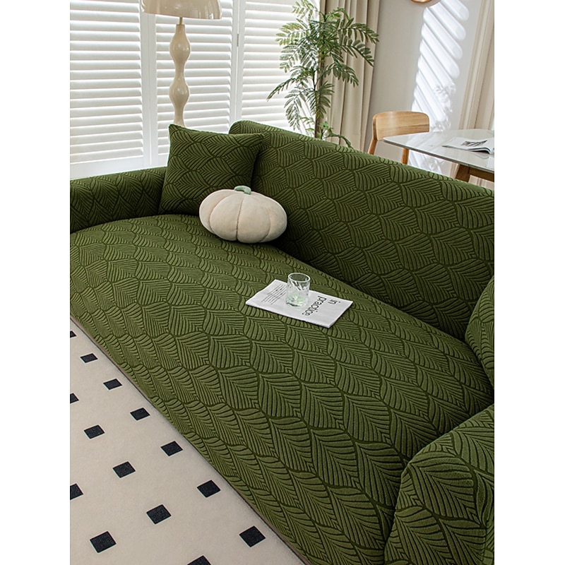 1 full season jacquard velvet sofa cover modern simple anti slip sofa cushion dust-proof washable sofa cover room corner L-shaped sofa cover 1/2/3/4 seat protector pet friendly decoration