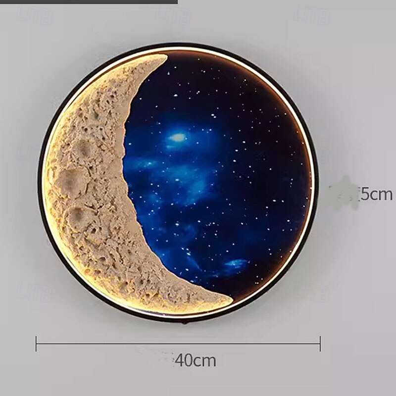 Outdoor Wall Light Fixtures Moon Design Waterproof IP65 Wall Lanterns Black Porch Sconces Wall Mounted Lighting for Patio Front Door Entryway 110-240V3