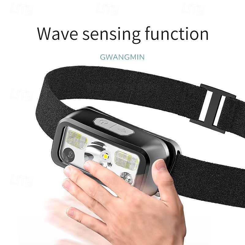 Motion Sensor Rechargeable LED Headlamp Headlight Torch Flashlight2