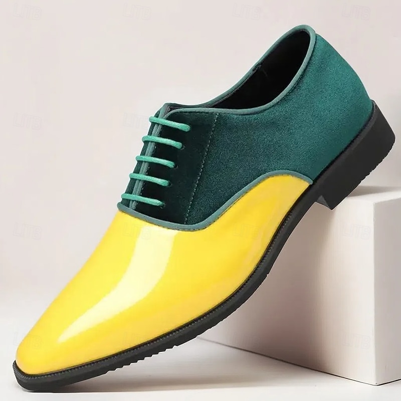 Men's Red Glossy Dress Shoes with Sleek Finish - Elegant, High-Gloss Formal Footwear for Weddings, Galas and Special Occasions2